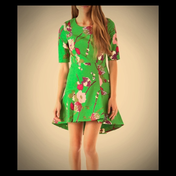 Twenty8Twelve Designer Green Floral Dress - Picture 1 of 6